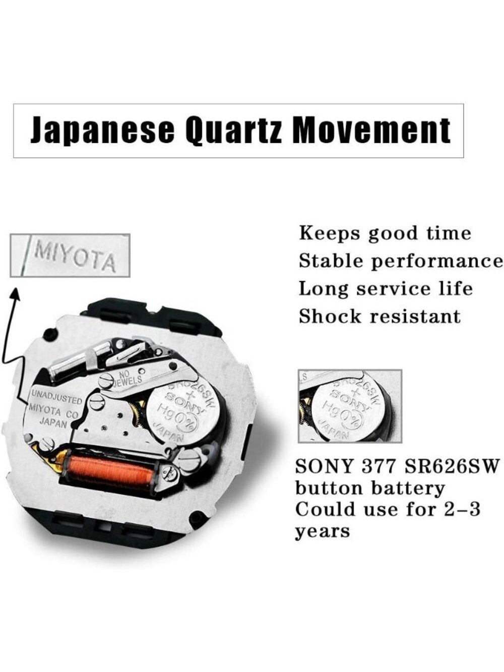 Men's Silver Black Diamond Stainless Waterproof Luminous Analog Luxury Watch - Picture 3 of 6